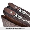WEIXIER W129 Men Magnetic Buckle Clutch Bag - Black - 5
