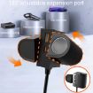 S-46 45W Rotating Dual Cigarette Lighter Car Charger (Black) - 5