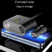 S-46 45W Rotating Dual Cigarette Lighter Car Charger (Black) - 6