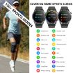 Black Silicone Smart Watch with ECG/Blood Oxygen/Blood Sugar Support - 3