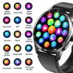 Black Silicone Smart Watch with ECG/Blood Oxygen/Blood Sugar Support - 5
