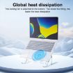 R- JUST HZ44 Aluminum Alloy Laptop Cooling Stand - Black - 2
