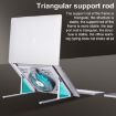 R- JUST HZ44 Aluminum Alloy Laptop Cooling Stand - Black - 5
