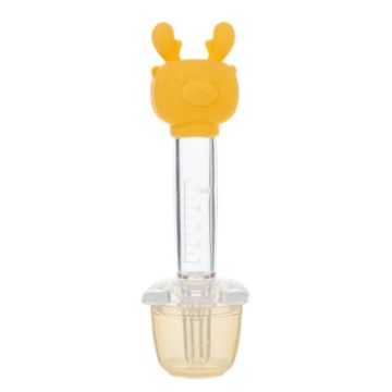 Children Cartoon Medicine Feeder Portable Dropper (Yellow) - 1