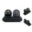 Car Guide Ball Thermometer Compass - Adjustable Angle - English Version - 1