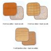 Double Thickened Cooling Mat Carbonized Bamboo Seat Cushion 30x30cm - 3