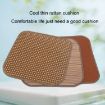Double Thickened Cooling Mat Seat Cushion 35x35cm (Carbonized Bamboo) - 5
