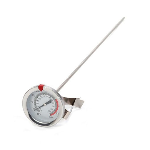 20cm Stainless Steel Thermometer with Pot Clip for Cooking and Frying - 1