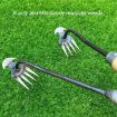 4-Tooth Dual Purpose Weed Remover Tool - 29cm Wood Handle - 5