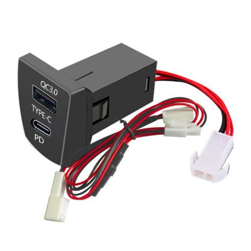 Toyota RAV4/WILDLANDER USB-PD Port 60W Fast Charging Car Charger - 1