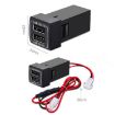 Dual-USB Car Charger for Toyota Corolla/Levin/Avalon/Prado/Wildlander/Camry - 2