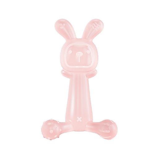 Bunny Baby Teether BPA Free Silicone Teether - Pink - 1
