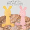 Bunny Baby Teether BPA Free Silicone Teether - Pink - 5