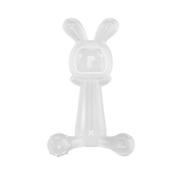 Bunny Baby Teether BPA Free Silicone Teether - Transparent - 1