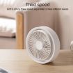 N601 180 Degree Rotating Type-C Desktop Fan with LED Ambience Light - 4