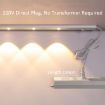 220V CN Plug Motion Sensor LED Light Bar, White 80cm - 2