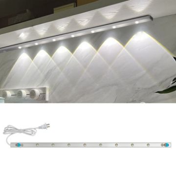 220V CN Plug Motion Sensor LED Light Bar, White 30cm - 1