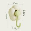 Pink Suction Cup Flower Hook - Bathroom Sticky Hooks - 3
