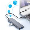 USB-C Hub Converter with 3 USB 3.0 Ports + 2 Card Reader Slots - 7