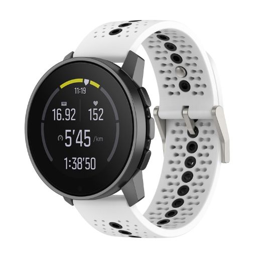 Suunto Race S Silicone Watch Band - White Black - 1