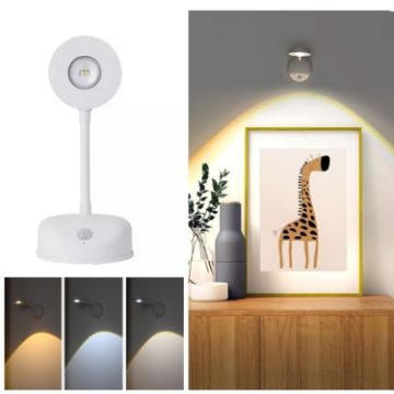Rechargeable LED Motion Sensor Spotlight Dimmable Picture Light - 1