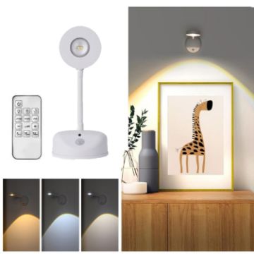 Rechargeable LED Motion Sensor Spotlight White - 1