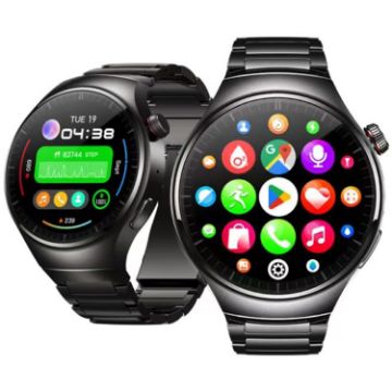 Zeblaze Thor Ultra Smart Watch, 1.43" AMOLED Screen, Steel Strap - Black - 1