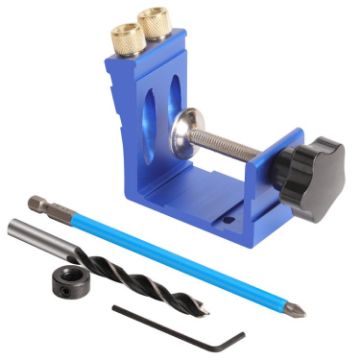 Blue Carpentry Splicing Installation Oblique Hole Opening Locator - 1