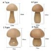 Mushroom Night Light Touch Control Dimmable Lamp - Style A Beech - 3