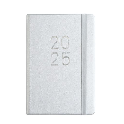 2025 A5 Planner Notebook with Calendar Leather English Schedule - 1