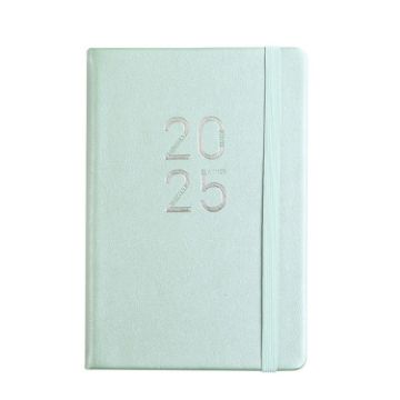 2025 A5 Planner Notebook with Calendar Leather English Schedule - 1