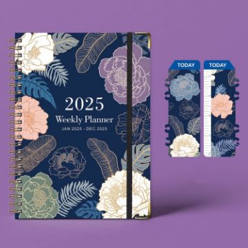 2025 English Coil Calendar Notebook Diary - B10 Cover Color - 1
