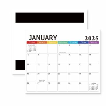 English 18-Month Calendar Magnet 2025.1-2026.6 - 1