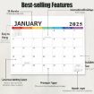 English 18-Month Calendar Magnet 2025.1-2026.6 - 4