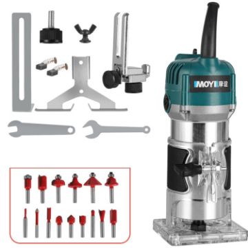 MOYI Small Electric Woodworking Carving Machine - 15 Milling Cutters - 1