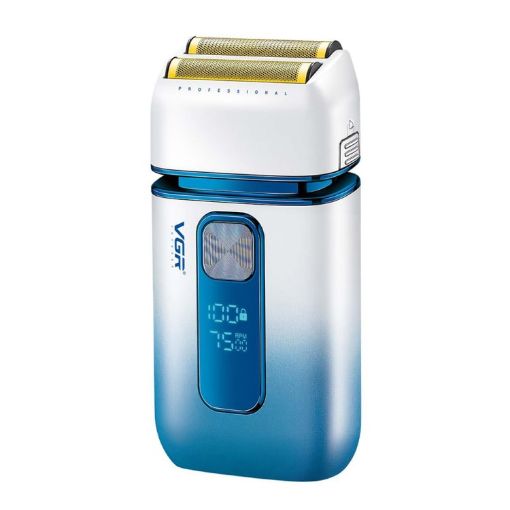 VGR V-362 5W USB Electric Shaver Bald Head Hair Clipper - Sky Blue - 1