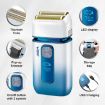 VGR V-362 5W USB Electric Shaver Bald Head Hair Clipper - Sky Blue - 5