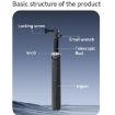 TELESIN 360 Degree Rotation Selfie Stick Tripod for GoPro Hero - Black - 8