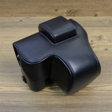 FUJIFILM X-S20 Full Body Leather Camera Case Bag with Strap - Black - 1