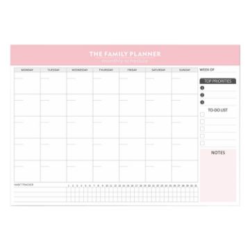 English Notebook Time Management Handbook Student Weekly Planner - 1