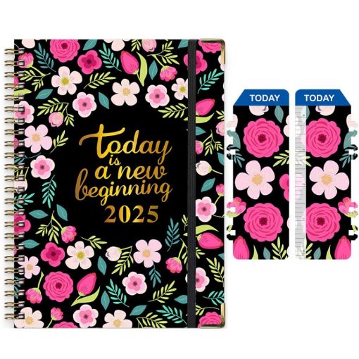 2025 English Notebook A5 Coil Notepad 365 Day Work Schedule Diary - 1