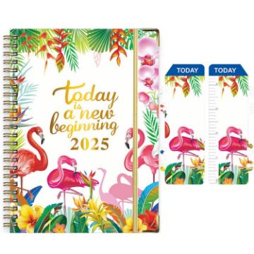 2025 English Notebook A5 Coil Notepad 365 Day Work Schedule Diary - 1