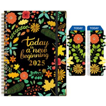 2025 English Notebook A5 Coil Notepad 365 Day Work Schedule Diary - 1