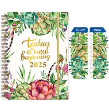 2025 English Notebook A5 Coil Notepad 365 Day Work Schedule Diary - 1