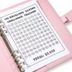 A5 100 Day Savings Challenge Envelope Budget Planner Binder - Pink - 4
