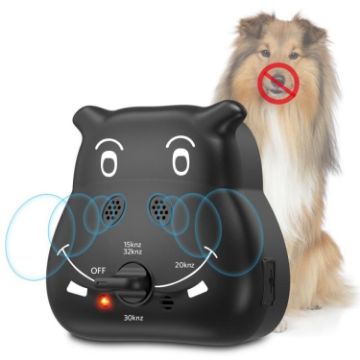 K8 Ultrasonic Bark Stopper Dog Training Device - Black - 1
