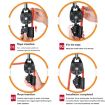 XINDA XD-8620 Heavy Object Lifting Riser Pulley (Black) - 6
