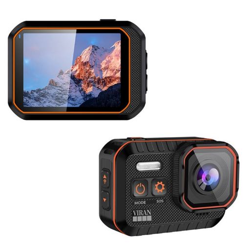 SC002 4K/60FPS Waterproof WiFi Camera, Black+128G - 1