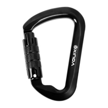 XINDA XD-8128 Outdoor Rock Climbing Carabiner - Automatic-Black - 1
