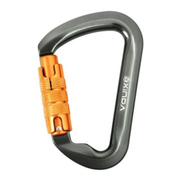 XINDA XD-8128 Outdoor Rock Climbing Carabiner - Automatic-Gray - 1
